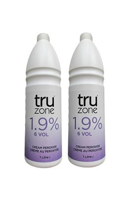 2 x Truzone Creme Peroxid 1,9% 6 Volumen 1000ml formuliert zur Verbesserung der Mischbarkeit
