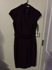 New With Tags, Calvin Klein Brand, Size 2, Burgundy Color, Pretty Dress
