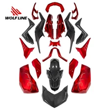 Carbon Fiber Look Fairings Kits Panel For Yamaha Xmax YP 125 250 300 2023-2024