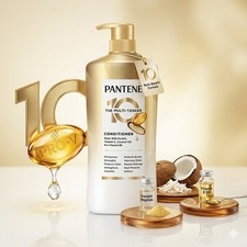 Pantene 10-in-1 Multi-Tasker Conditioner Keratin Vitamin E Coconut Oil 38.2oz 0.65 per fl oz