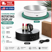 360 Electric Motorized Rotating Display Stand Jewelry Photography Show Holder