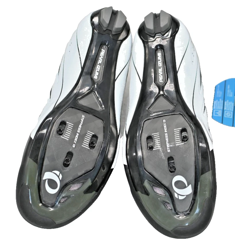 Chaussures De Vélo Route Pearl iZUMi Elite Road Noir Argent, Taille 42 - Photo 3/3