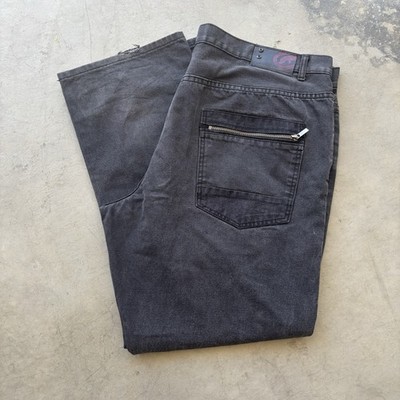 Vintage Ecko Unltd Baggy Jeans Faded Black Zipper Pocket Y2K Skater Size 42