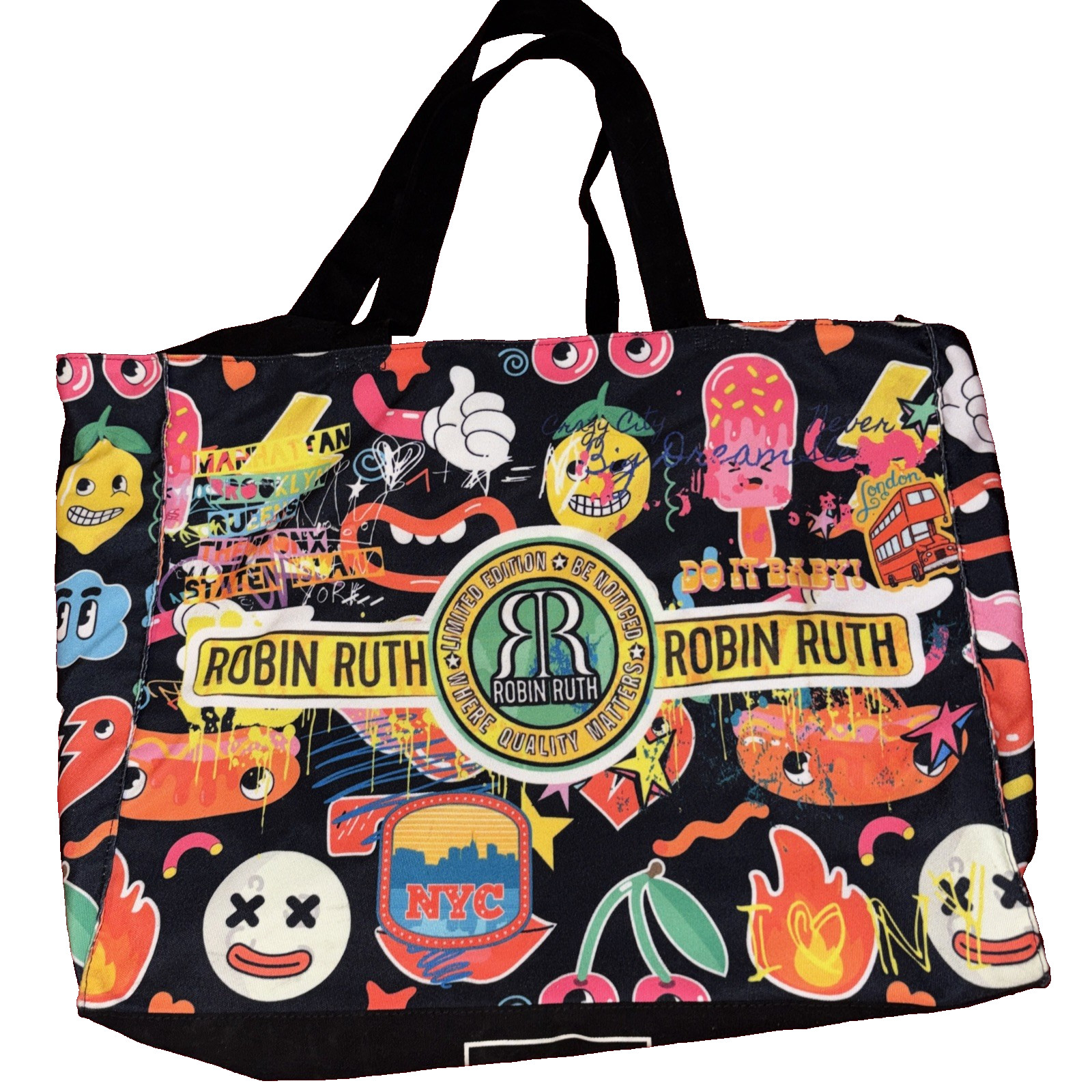 Robin Ruth Tote Bag Bright Colors Cabo Mexico Womens NWT