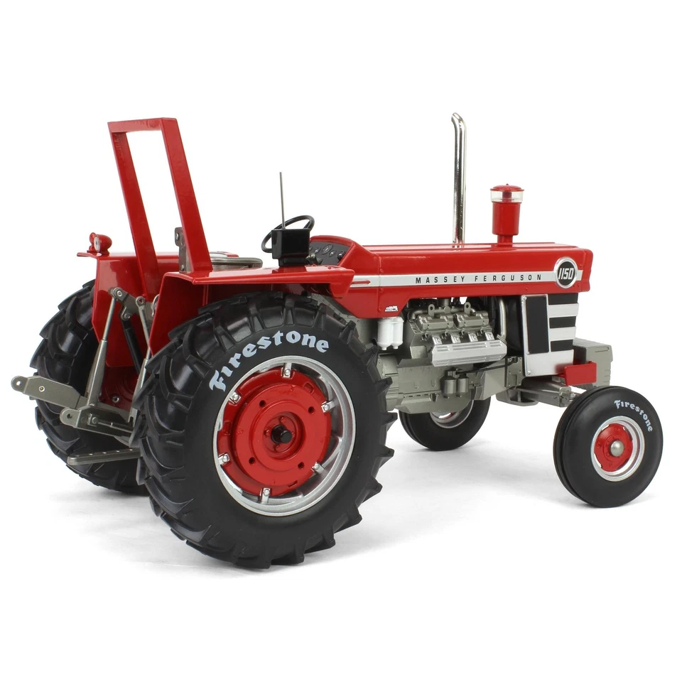 Spec Cast 1/16 Massey Ferguson 1150 Tractor Firestone Tires Chrome Stack MAS-002 - Image 3 of 4