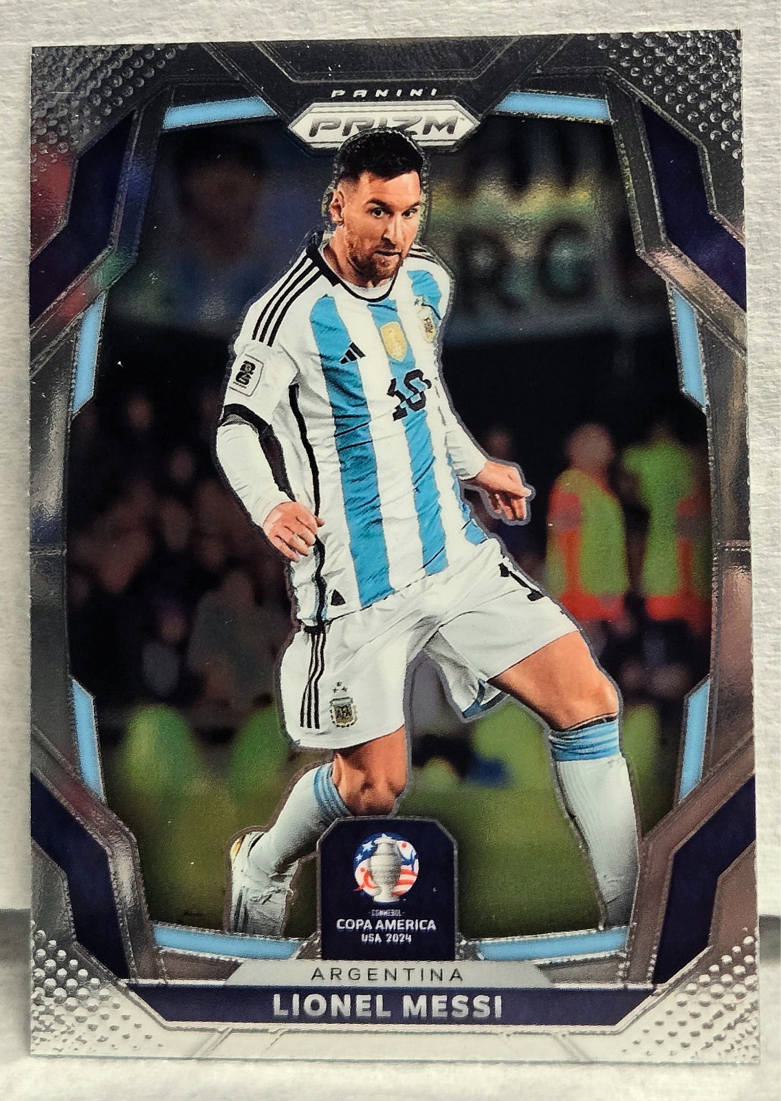 2024 panini prizm conmebol copa soccer Lionel Messi #1 silver base