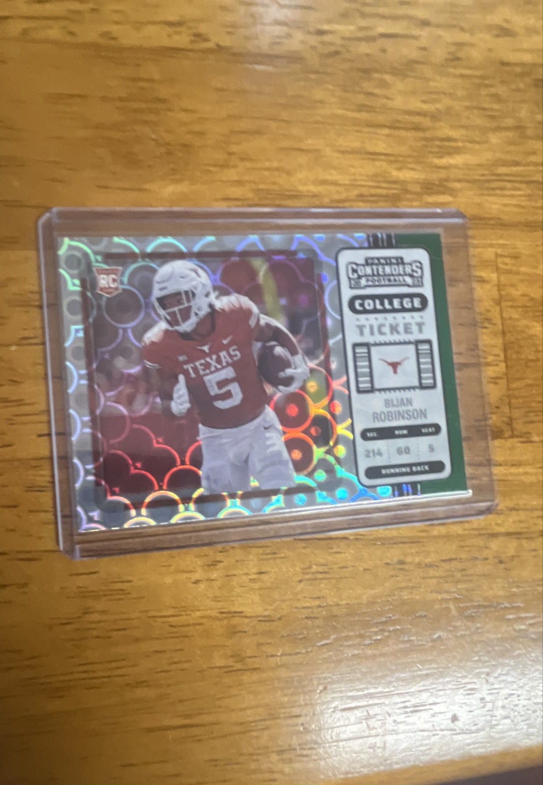 2023 Panini Chronicles Draft Picks - Contenders   Ticket Bijan Robinson Green