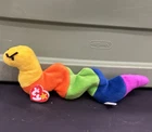 Ty Beanie Babies Inch the Worm Beanbag Plush 1995 Vintage Stuffed Animal
