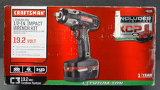 New Craftsman Xcp X3 19.2v Lithium Ion 12 Impact Wrench Kit Power Tool 945195