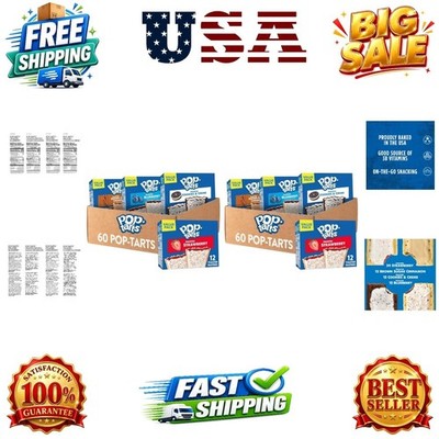 Toaster Pastries, Breakfast Foods, Kids Snacks, Variety Pack 5 Boxes, 60 Pack...