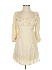 Fashion Nova Women Ivory Casual Dress S