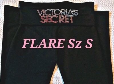 Victoria's Secret Pink Rhinestone Bling Foldover Flare Leggings