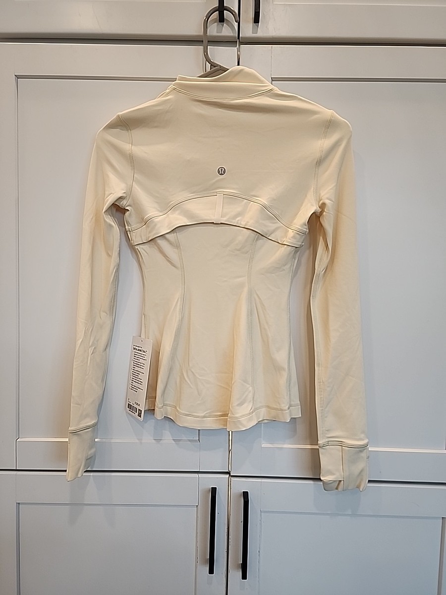 NWT Lululemon Define Nulu Jacket Coat Butter Cream Size 0 Yellow