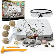 Big Treasure Dig STEM Kit 23-Piece Excavation Set for Kids Dig for 15 Gemst