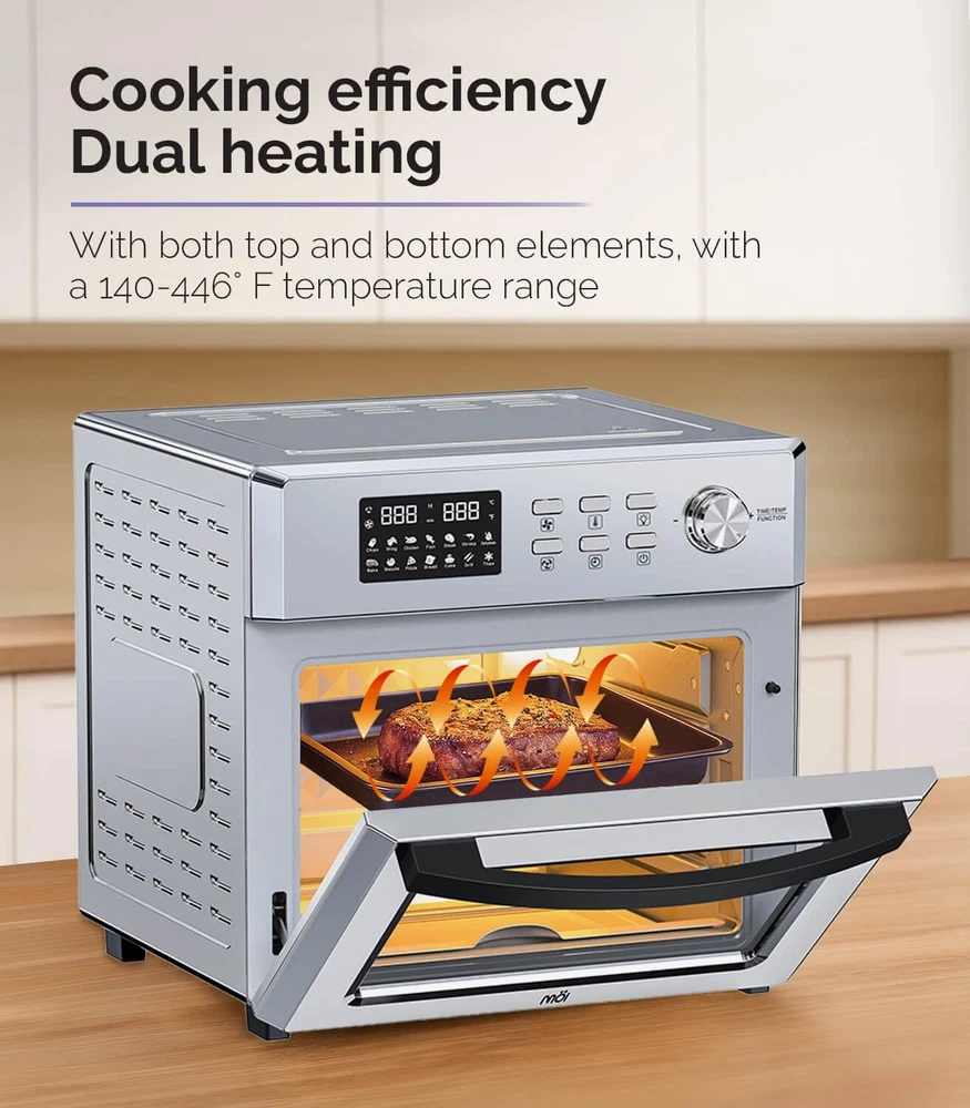 1700W Digital Air Fryer Toaster Oven with Convection and Countertop Design