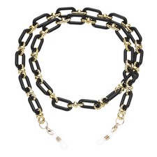 Acrylic Glasses Chain Eyeglass Chain Holder Strap Chains Black