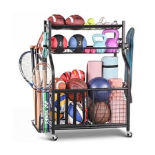 PLKOW Sports Equipment Storage for Garage, Indoor/Outdoor Sports Rack for Gar...