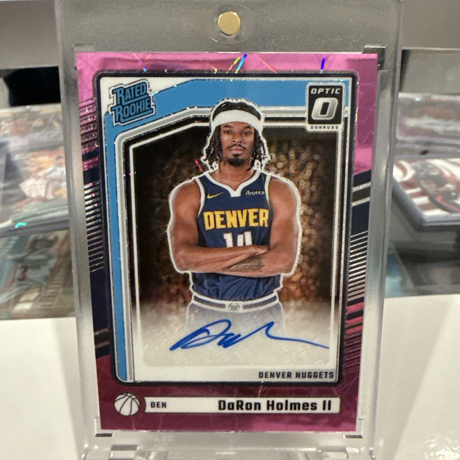 2024-25 Donruss Optic DaRon Holmes II Rated Rookie Auto 🔥 Pink Velocity /79
