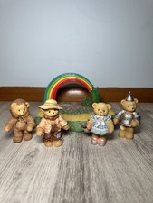 Cherished Teddies Follow the Yellow Brick Road Wizard of Oz Figurine Set 1998
