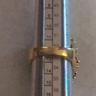 Gold Tone Rhinestone Cocktail Ring — photo 4