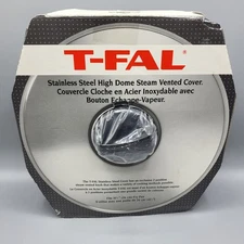 T-Fal Stainless Steel High Dome Steam Vented Cover For 10-Inch Pots & Pans