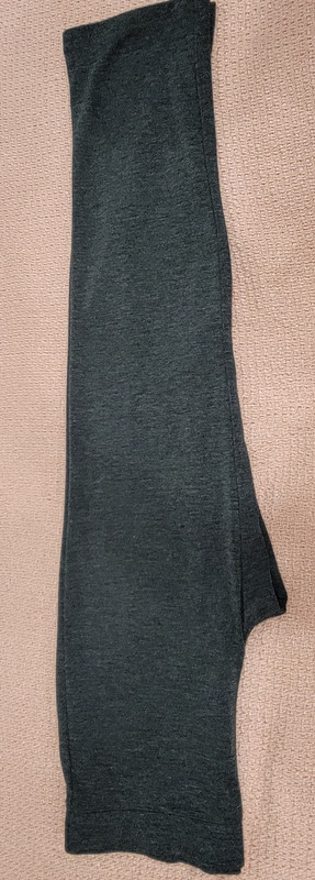 Kim Rogers Women's Gray Solid Pants Polyester Rayon Spandex Blend Regular