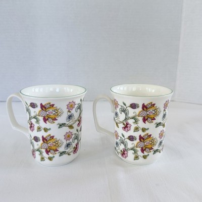Minton Haddon Hall New Millenium Mugs x2 Designed John Wadsworth Discontinued