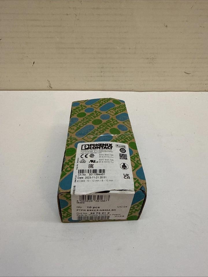 Phoenix Contact Distribution block - PTFIX 6/6X2,5-NS35A BK - 3273212 Qty 10 - Image 3 of 3