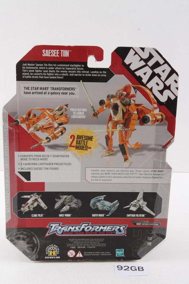 Saesee Tiin to Jedi Starfighter Aethersprite MOSC Crossovers Transformers - Image 2 of 3