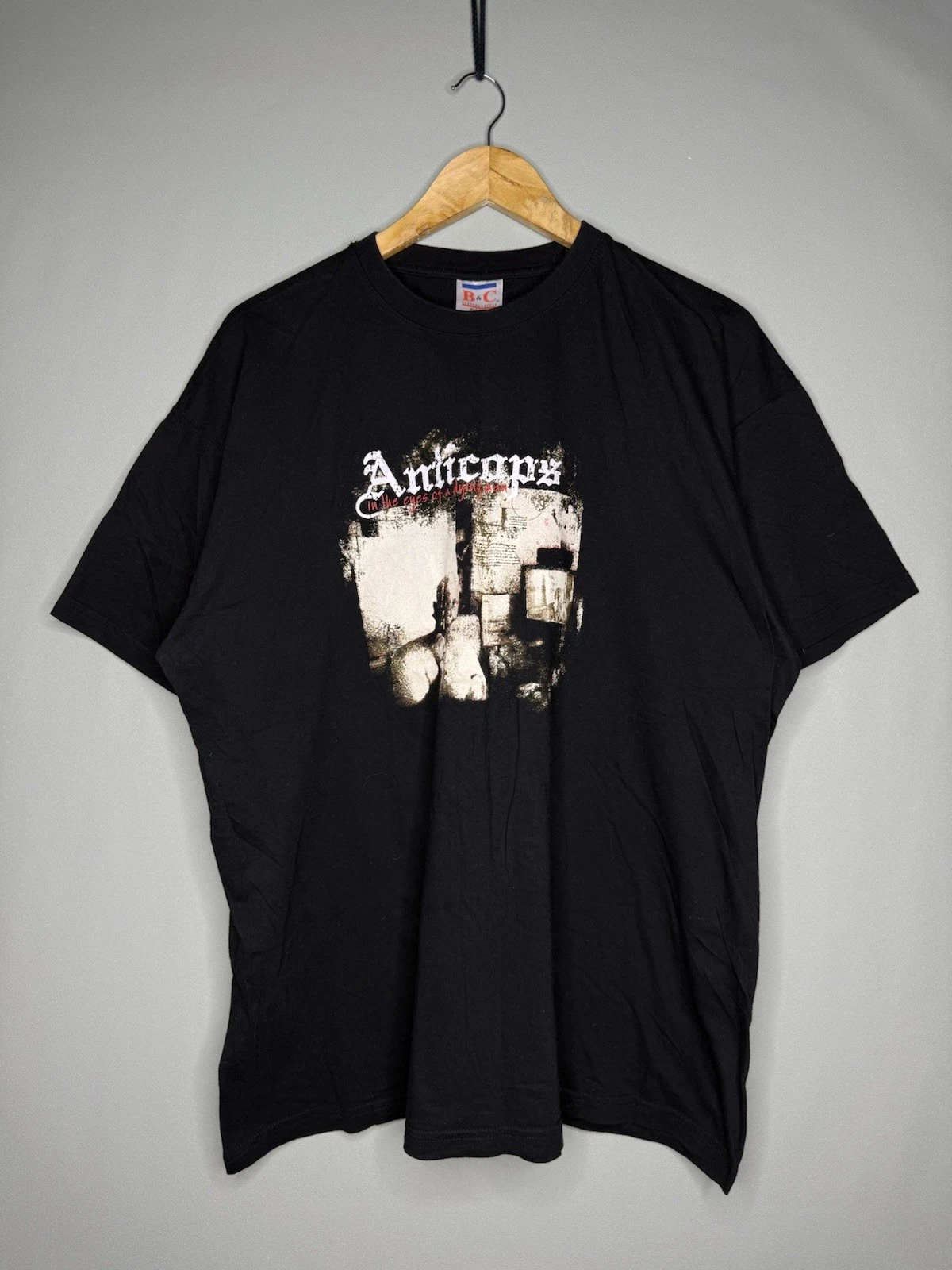 Anticops BHC Berlin Hardcore Band T Shirt Sz XL 2006 In The Eyes Of A Dying Man