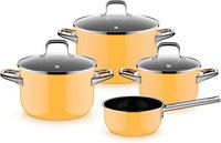 WMF Fusiontec Essential Pro Topfset 4Tlg Induktion Mango Yellow 16 20 24Cm
