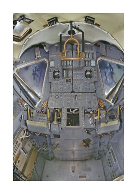 Apollo 11 Eagle Interior Flight Deck LEM A4 Repro signed Poster Rahmenwahl