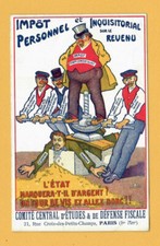 Inquisitorial Personal Income Tax PROPAGANDA VINTAGE POSTCARD 236