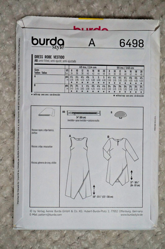 BURDA 6401-6498 - Mens & Womens Sewing Patterns - PICK-A-STYLE - New & Uncut - Picture 47 of 47