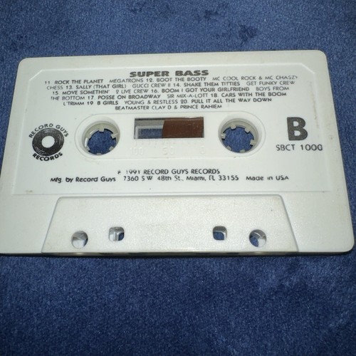 Super Bass Cassette Tape Rap Hip Hop 90s Artists Old School Hits Vintage Tested - Picture 5 of 5