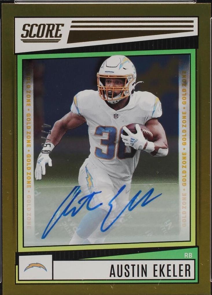 2022 Score - Austin Ekeler #137 Gold Zone Signatures /50 (AU) for sale ...