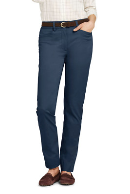 Lands'End NWT Womens Mid Rise Chino 