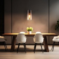 Pendelleuchte HäNgelampe Deckenleuchte Esszimmerleuchte Metall Rauchglas Schwarz