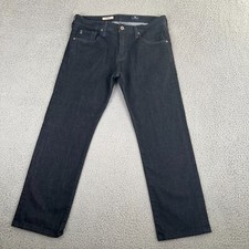 AG Adriano Goldschmied The Matchbox Slim Straight Dark Jeans Men 33x26 tag33x34 