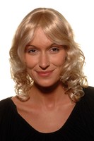 Wig Bright Blonde Romantic Fit, Parting Wig Bright Blonde Romantic Fit, Parting