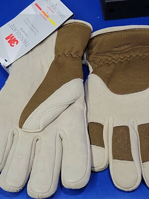 Boss 3M Thinsulate Mens Deerskin Fleece Lined Insulated Winter Gloves xL