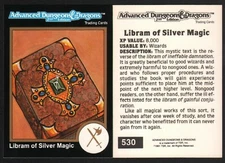 1991 TSR AD&D Gold Border RPG Fantasy Art Card 530 Dungeons & Dragons Magic Book