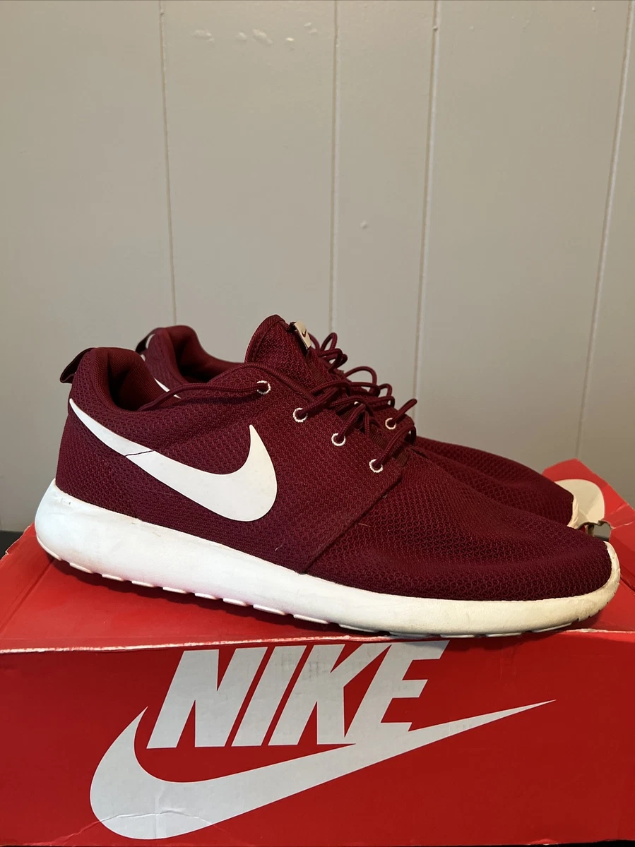 leven openbaar Executie Nike Roshe Run Team Red Sail sz 15 Maroon Burgundy OG | eBay