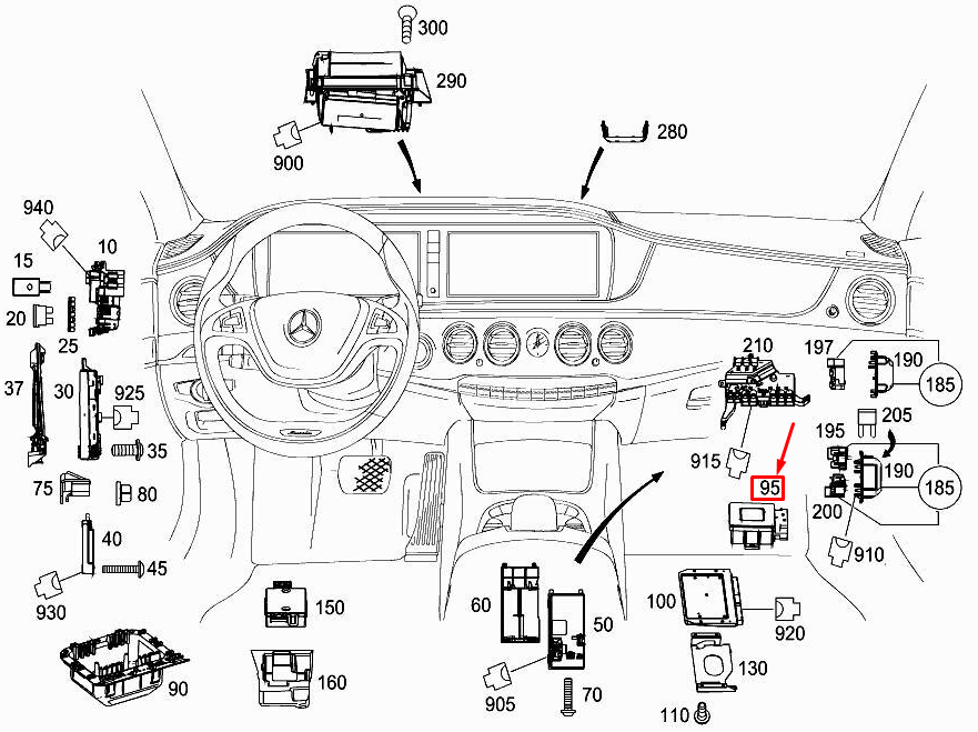 2014 MERCEDES S Class Automatic Gearbox Control Module A2229008108  