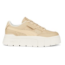 PUMA Mayze Stack Soft Platform Womens Beige Sneakers Casual Shoes 39108302