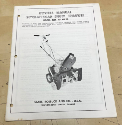 Vintage Original Sears 20