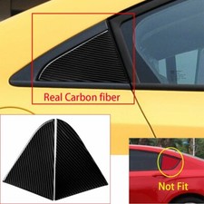 Carbon Fiber Rear Window Triangle Panel Cover Fit For Chevrolet Cruze 2009-2015