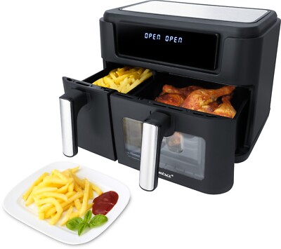 Steba HF 9500 DUO - Doppel-Heißluftfritteuse mit 9,5 l Volumen
