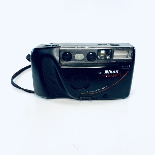 Nikon One Touch 100 35mm Point & Shoot Film Camera w/ Strap, Tested - SHIPS FREE