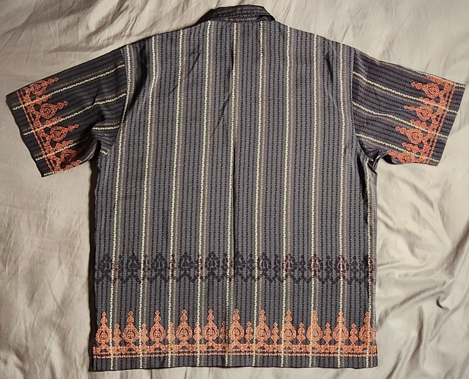 VGT BC Ethic Smooth Custom Fit Shirt Brown Button Up Size Large Made in Korea - Image 4 of 4